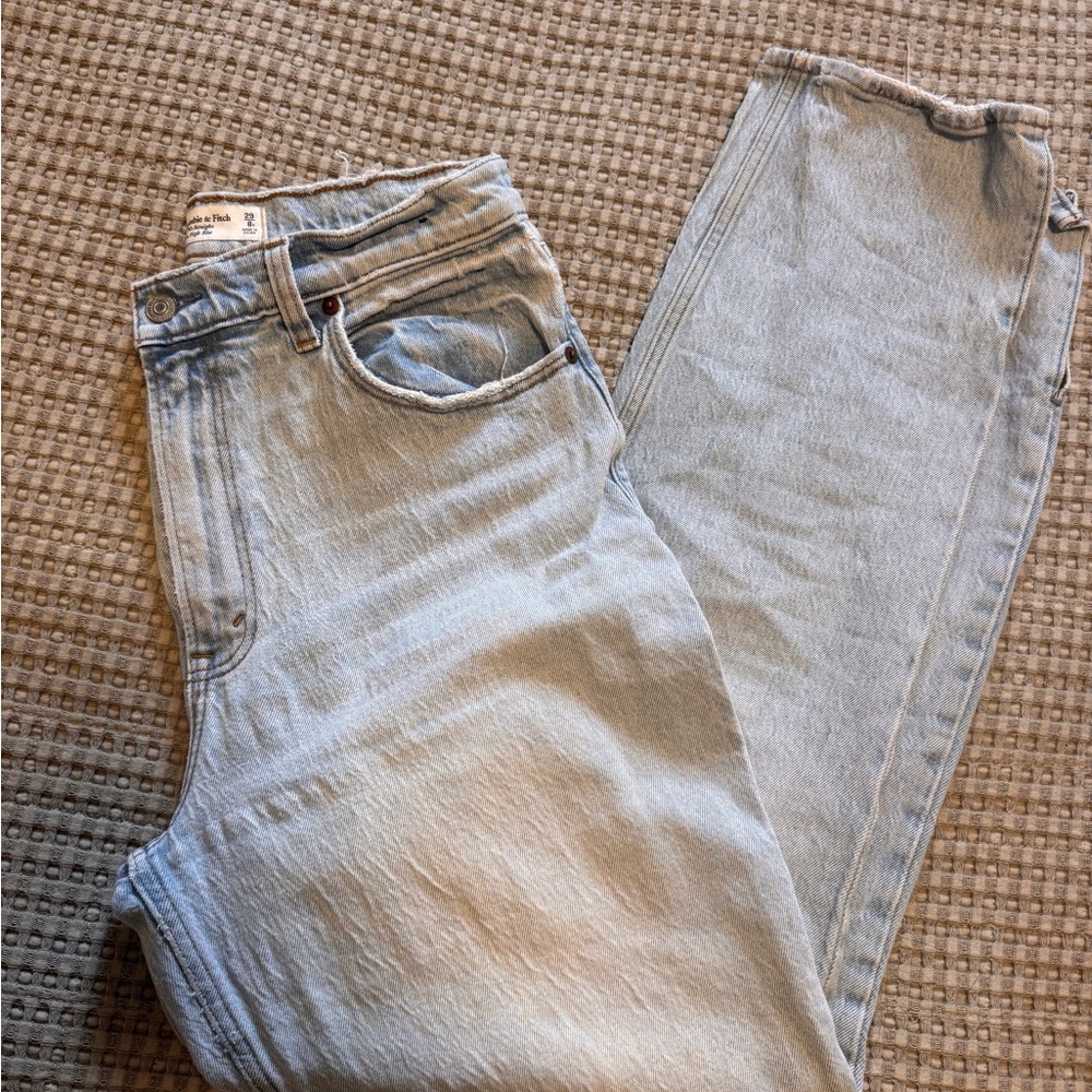 Abercrombie & Fitch Light Wash Straight Jeans
